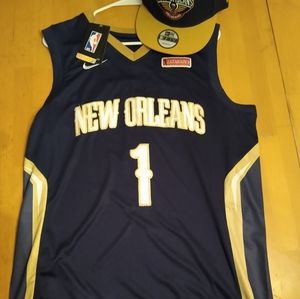 Zion Williamson jersey with hat